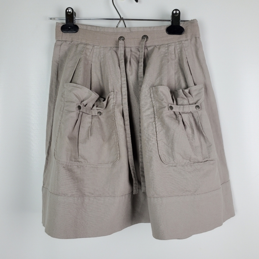 Cyrillus Cotton Linen Aline Girls Skirt NWOT Sz 8